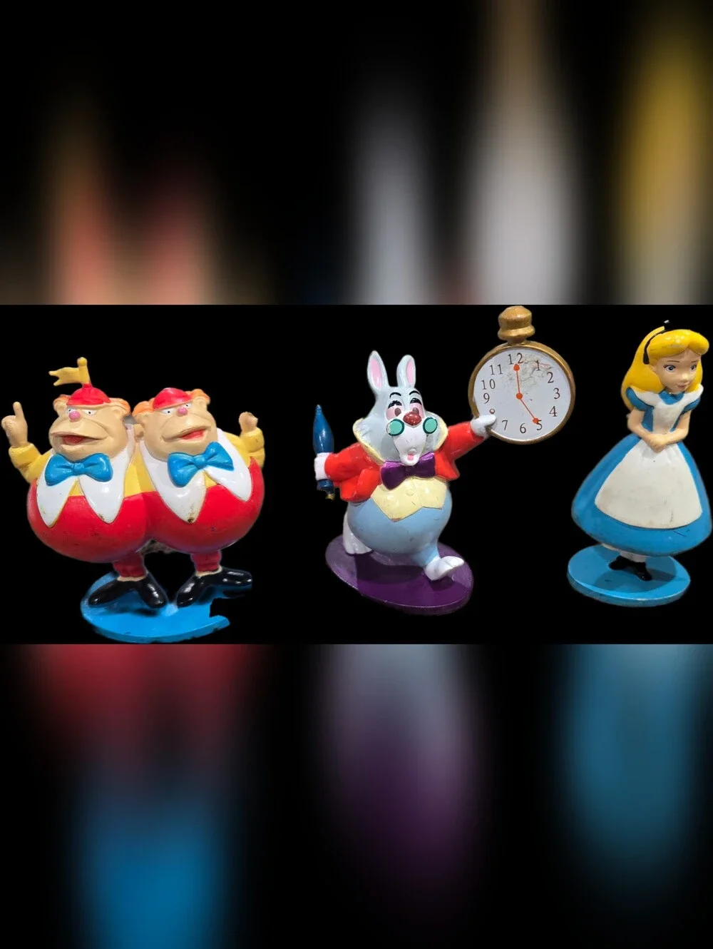 Alice in Wonderland Character Figurine Set - Colorful Kids Toy Collection - Picture 2 of 3